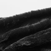 Black Faux Fur Sofa Sack Bean Bag Lounger - Ink and Latte